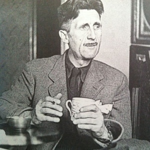 George Orwell, o țigară rulată și cana lui de ceai, din porțelan chinezesc